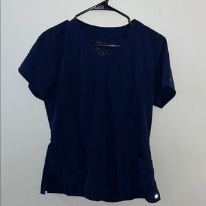 Women's Navy Blue BarcoOne Scrub Top Set